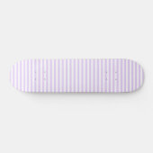 Lila und weiße Streifen Skateboard (Horizontal)