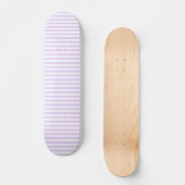 Lila und weiße Streifen Skateboard (Vorderseite)