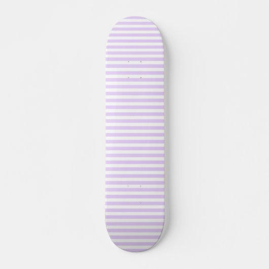 Lila und weiße Streifen Skateboard (Vorne)