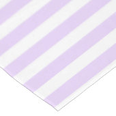 Lila und weiße Streifen Tischdecke (Schrägansicht)