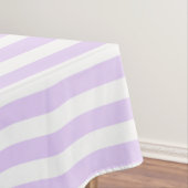 Lila und weiße Streifen Tischdecke (Beispiel)