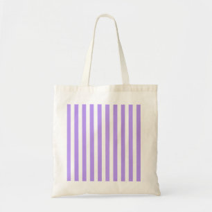 Lila und weiße Streifen Tragetasche