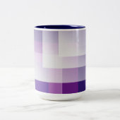 Lila und weiße Tasse (Mittel)