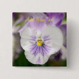 Lila und weiße Violas von Shirley Taylor Button