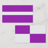 LILA und weiße Visitenkarte (Vorne/Hinten)