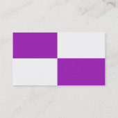 LILA und weiße Visitenkarte (Rückseite)