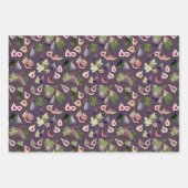 Lila und weiße Wasserfarben Geschenkpapier Set (Vorderseite 3)