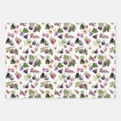 Lila und weiße Wasserfarben Geschenkpapier Set (Vorderseite 2)