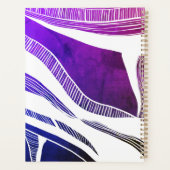 Lila und weiße Welle Planer (Rückseite)