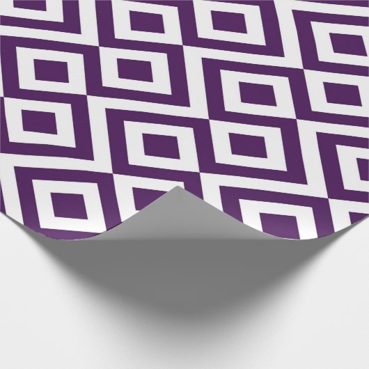 Lila und weiße Windungsgeschenkverpackung Geschenkpapier (Ecke)