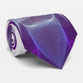 Lila und weißer Computer kurvt Krawatte (Gerollt)