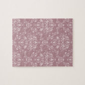Lila und weißer Damast Puzzle (Horizontal)