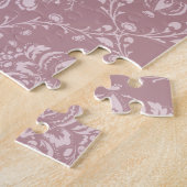 Lila und weißer Damast Puzzle (Seite)