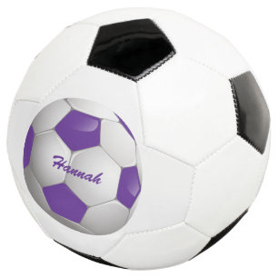 Lila und weißer Fußballball-Ball Fußball