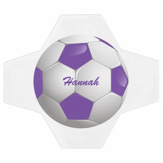 Lila und weißer Fußballball-Ball Fußball (Flach)