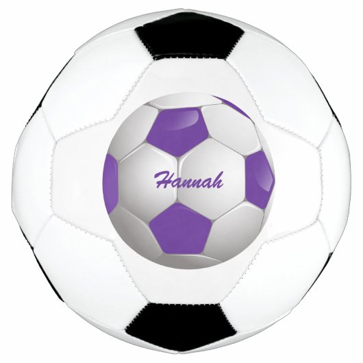 Lila und weißer Fußballball-Ball Fußball (Vorderseite)