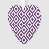 Lila und weißer Meander Ornament (Vorderseite)