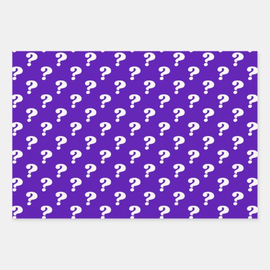 Lila- und Weißer Niedlicher Geschenktopf (Fragezei Geschenkpapier Set (Vorderseite)