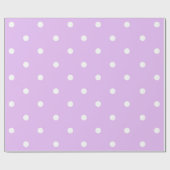 Lila und weißer Polka-Dot Geschenkpapier (Flach)