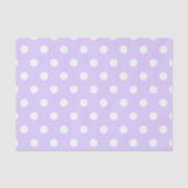 Lila und weißer Polka-Dot Seidenpapier (Vorderseite)