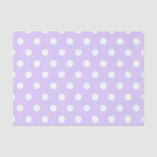 Lila und weißer Polka-Dot Seidenpapier (Vorderseite)