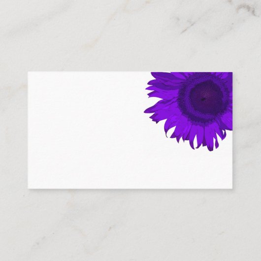 Lila und weißer Pop Visitenkarte (Rückseite)