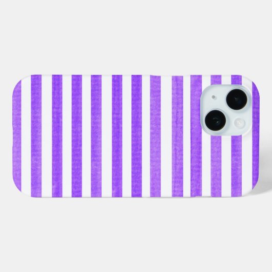 Lila und weißer Streifen Case-Mate iPhone Hülle (Rückseite (Horizontal))