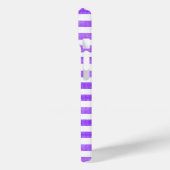 Lila und weißer Streifen Case-Mate iPhone Hülle (Rückseite / Links)