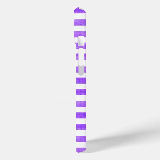 Lila und weißer Streifen Case-Mate iPhone Hülle (Rückseite / Links)