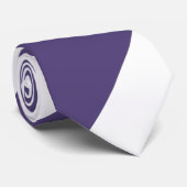 Lila und weißer Streifen Krawatte (Gerollt)