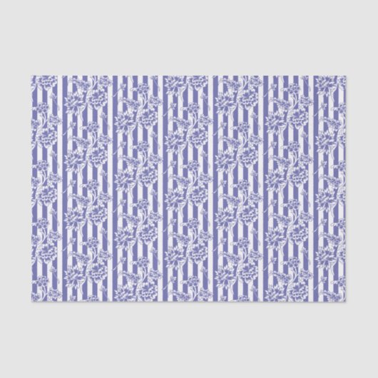 Lila und weißes Chintz Seidenpapier (Vorderseite)