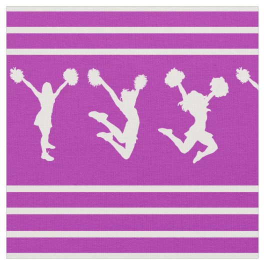 Lila und weißes gestreiftes Cheerleading oder Pom Stoff (Nahaufnahme)