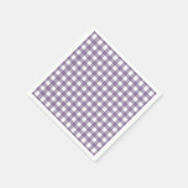 Lila und weißes Gingham-Muster Serviette (Ecke)