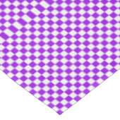Lila und weißes kariertes Tablett Tischdecke (Schrägansicht)
