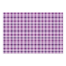 Lila und weißes Kariertes Trio