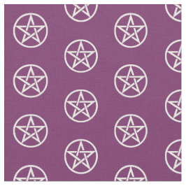 Lila und weißes Pentagramm-Altar-Stoff-Material Stoff