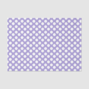 Lila und weißes Polka-Punkt-Seidenpapier Seidenpapier