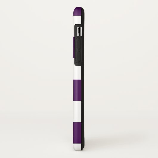 Lila und weißes Prüfmuster Case-Mate iPhone Hülle (Hinten/Links)