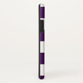 Lila und weißes Prüfmuster Case-Mate iPhone Hülle (Hinten/Rechts)