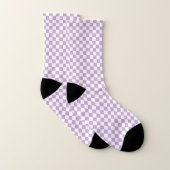 Lila und weißes Prüfmuster Socken (Paar)