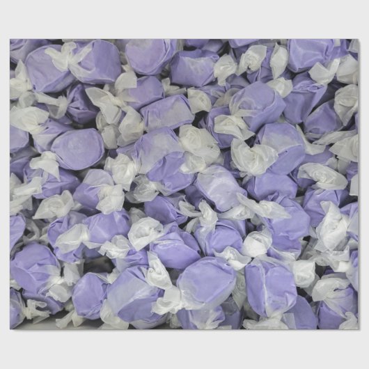 Lila und weißes Salzwasser Geschenkpapier (Flach)