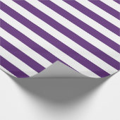 Lila und weißes Streifen-Verpackungs-Papier Geschenkpapier (Ecke)