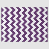 Lila und weißes Zigzag-Tissue Paper Seidenpapier (Vorderseite)
