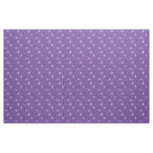 Lila und Winter-Weißbird-Blumenmuster Stoff (Yard (91,4 cm))