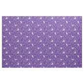 Lila und Winter-Weißbird-Blumenmuster Stoff (Fat Quarter (45,7 x 55,9 cm))