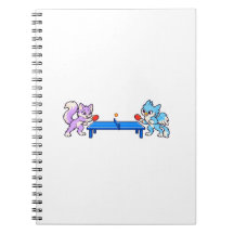 Lila und Wisp Ping Pong Spiralblock