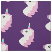 Lila Unicorn Emoji Muster-Gewebe Stoff (Muster)
