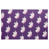 Lila Unicorn Emoji Muster-Gewebe Stoff (Fat Quarter (45,7 x 55,9 cm))