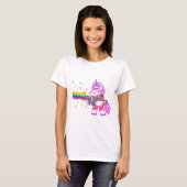 Lila Unicorn - Gewehr T-Shirt (Vorne ganz)
