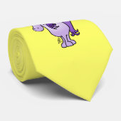 Lila Unicorn Krawatte (Gerollt)